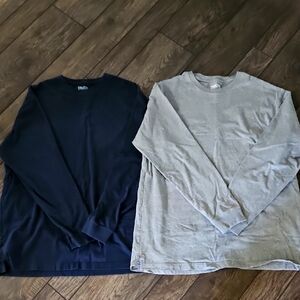 Duluth Trading Co Long Sleeve Shirts in Navy and Gray Mens Large